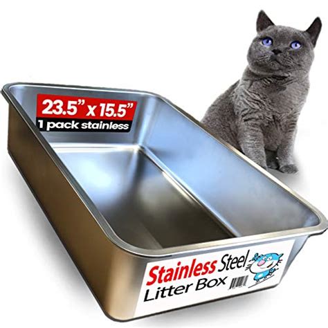 plastic vs stainless steel cat litter box|best stainless steel litter box.